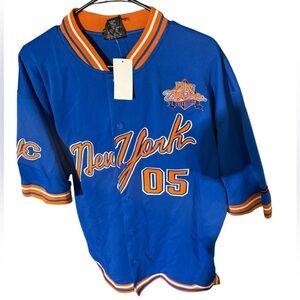 Fubu XXL New York 05 City Series Collection Button Up Jersey NEW